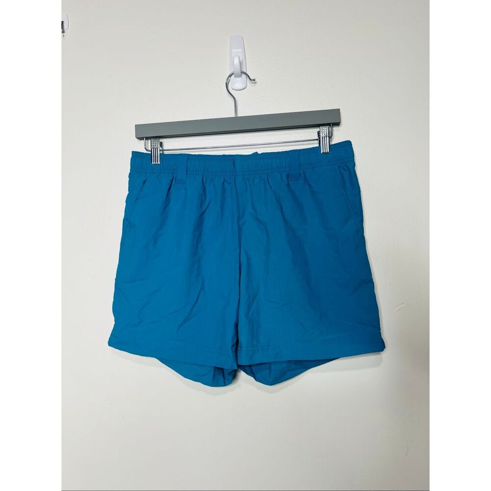 Columbia PFG Teal Blue Shorts Sz M Nylon Women's